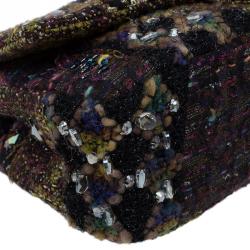 مملوكة مسبقًا Chanel Multicolor Lesage Tweed Jewel Encrusted Reissue 2.55 Classic 228 Flap Bag