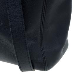 Pre Owned حقيبة يد شانيل شوبر سيرف جلد كافيار أسود