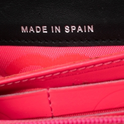 Pre Owned Chanel Black Quilted Leather Cambon Flap Continental Wallet