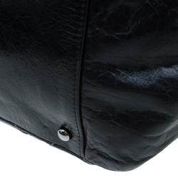 Pre Owned Chanel Black Quilted Leather Wild Stitch Accordion Flap Bag