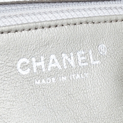 Pre Owned Chanel Metallic Beige Suede Large Roll Reissue Clutch