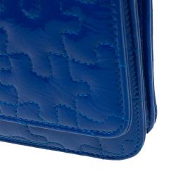 Pre Owned Chanel Blue Patent Leather Reissue Puzzle WOC Shoulder Bag