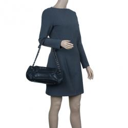 Pre Owned Chanel Black Leather Shoulder Bag