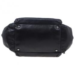 Pre Owned Chanel Black Leather Shoulder Bag