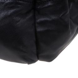 Pre Owned Chanel Black Leather Shoulder Bag