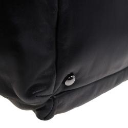 Pre Owned Chanel Black Leather Shoulder Bag