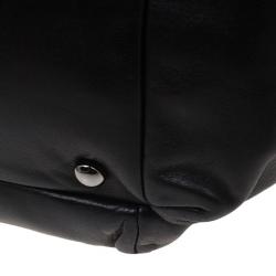 Pre Owned Chanel Black Leather Shoulder Bag