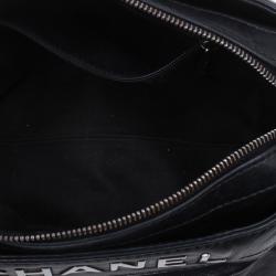 Pre Owned Chanel Black Leather Shoulder Bag