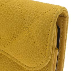 Chanel Yellow Calfskin iPhone 5 Case and Card Holder