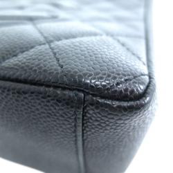 Pre Owned Chanel Black Caviar Petit Shopping Tote PST