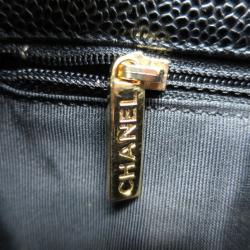 Pre Owned Chanel Black Caviar Petit Shopping Tote PST