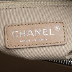 Pre Owned Chanel Black Quilted Caviar Soft Leather Timeless Shopping Tote