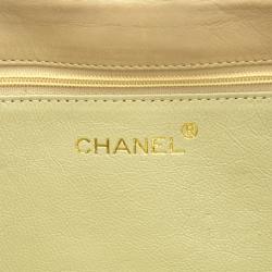 Chanel Beige Lambskin CC Flap Clutch
