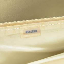 Pre Owned Chanel Beige Lambskin CC Flap Clutch