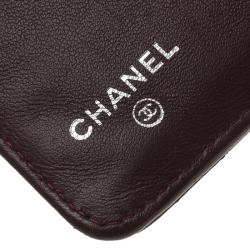 مملوكة مسبقًا محفظة صغيرة شانيل CC جلد أسود مبطن