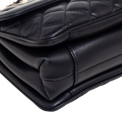 مملوكة مسبقًا Chanel Black Quilted Leather Daily Companion Flap Bag