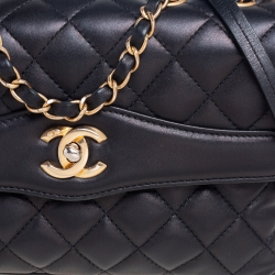 مملوكة مسبقًا Chanel Black Quilted Leather Daily Companion Flap Bag