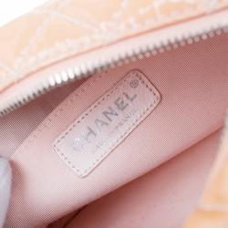 مملوكة مسبقًا حقيبة  شانيل مجموعة فالنتاين كاميرا جلد مبطن لامع بيج