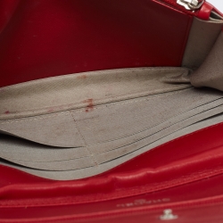 Pre Owned Chanel Red Caviar Leather WOC Clutch Bag