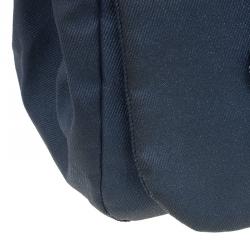 Pre Owned Chanel Blue Denim CC Logo Flap Bag