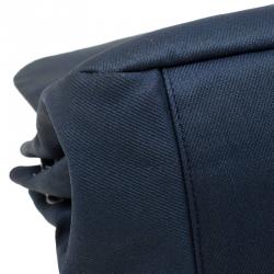 Pre Owned Chanel Blue Denim CC Logo Flap Bag