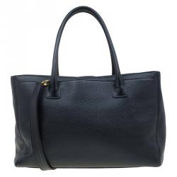 مملوكة مسبقًا Chanel Black Caviar Leather Cerf Tote