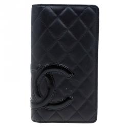 مملوكة مسبقًا Chanel Black Quilted Leather CC Cambon Long Wallet