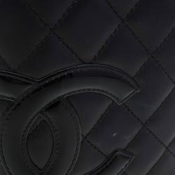 مملوكة مسبقًا Chanel Black Quilted Leather CC Cambon Long Wallet