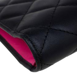 مملوكة مسبقًا Chanel Black Quilted Leather CC Cambon Long Wallet