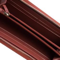 Chanel Brown Python Zip Around Wallet