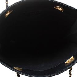 مملوكة مسبقًا حقيبة يد شانيل قطن أزرق طباعة كلاسيكية