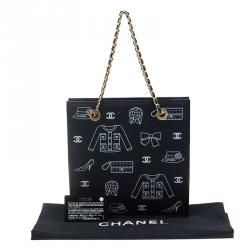 مملوكة مسبقًا حقيبة يد شانيل قطن أزرق طباعة كلاسيكية