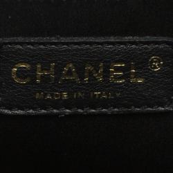 Pre Owned حقيبة شانيل غراند شوبنغ جلد كافيار أسود مبطن