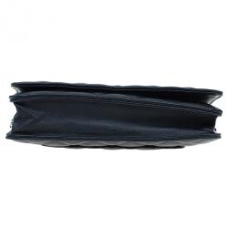 Pre Owned حقيبة شانيل جلد خروف أسود كلاسيكية WOC