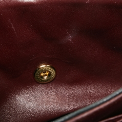 Pre Owned حقيبة شانيل جلد كافيار أسود مبطن قلاب كلاسيك كبيرة