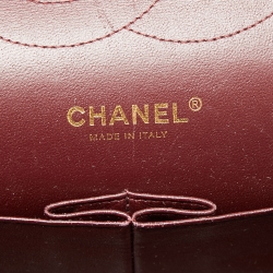 Pre Owned حقيبة شانيل جلد كافيار أسود مبطن قلاب كلاسيك كبيرة