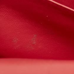 Pre Owned حقيبة شانيل جامبو كلاسيك جلد مبطن بيج فاتح بقلاب مزدوج