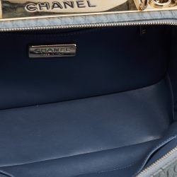 Pre Owned Chanel Grey Python Trendy CC Bowler Bag