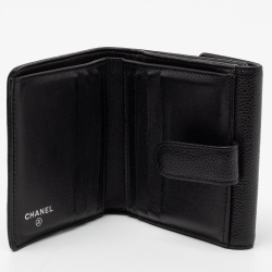 Chanel Black Caviar Leather CC Timeless Wallet