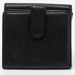 Chanel Black Caviar Leather CC Timeless Wallet