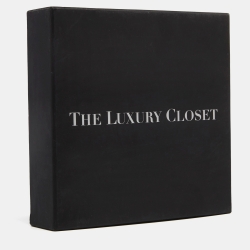 Pre Owned محفظة كونتيننتال شانيل لي ين جلد أسود مبطن