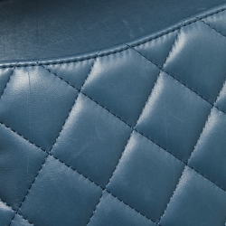 Chanel Blue Quilted Caviar Leather Maxi Classic Double Flap Bag