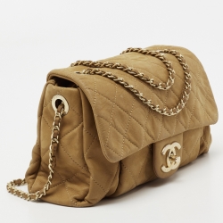 مملوكة مسبقًا Chanel Tan Quilted Leather Chic Quilt Flap Bag