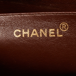 Pre Owned Chanel Brown Leather Kelly Top Handle Bag