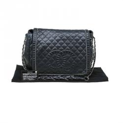 مملوكة مسبقًا Chanel Black Quilted Leather Timeless Accordion Flap Bag