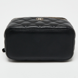 مملوكة مسبقًا Chanel Black Caviar Leather Small CC Vanity Case Bag