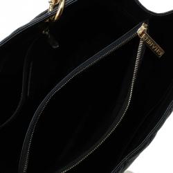 Pre Owned Chanel Black Quilted Caviar Leather Grand Shopping Tote
