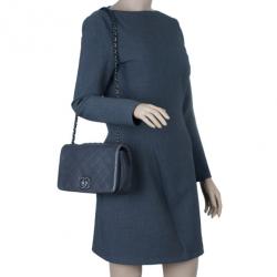 مملوكة مسبقًا Chanel Black CC Lambskin Quilted Flap Shoulder Bag