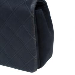 مملوكة مسبقًا Chanel Black CC Lambskin Quilted Flap Shoulder Bag