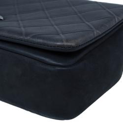 مملوكة مسبقًا Chanel Black CC Lambskin Quilted Flap Shoulder Bag